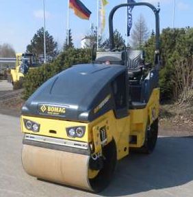 Rouleaux tandem vibrants articulés 1.8 t à 3 t - BW 100 AD 5 Bomag - moteur Kubota 24.3 ch, largeur de 1000 mm_1