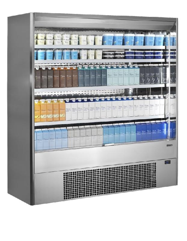 Vitrine réfrigérée inox MD - façade ouverte - couleurs et tailles variées - température réglable_1