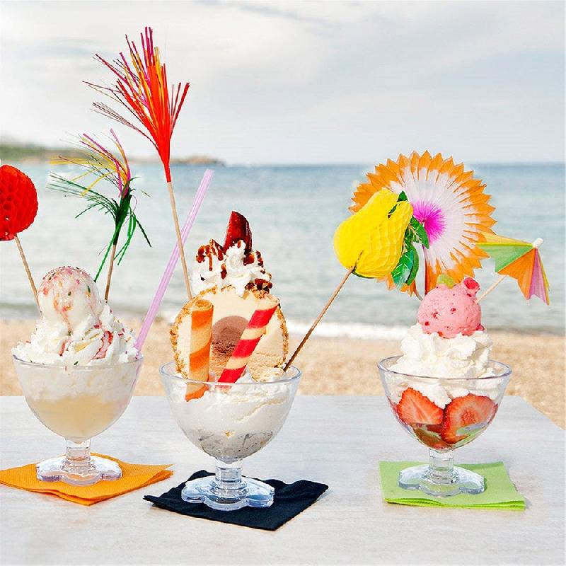 Décors assortis pour glaces Palmiers lumaline bois 15cm - par 144_1