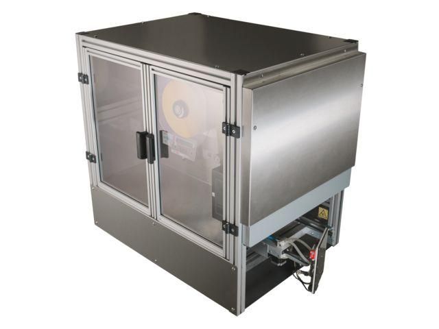 Étiqueteuse industrielle automatique AP182 - Étiquetage palettes 1 à 3 faces - Format 160x210 mm - Norme GS1_2