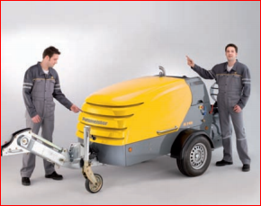 Machine universelle pour chapes béton et graviers jusqu'à 16 mm