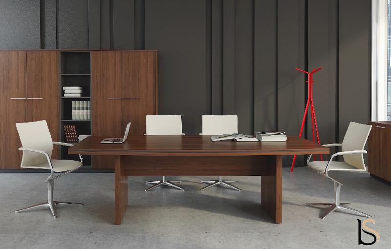 Table de réunion 6 personnes Status - MDD - Non, Wenge_1