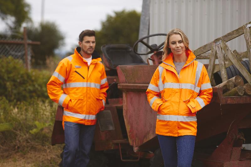 Veste haute visibilité Fontaine Storm - Réf: YHVP309 - Imperméable, respirante, normes EN ISO 20471 catégorie 3 et EN342:2004_1