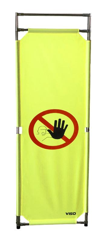 Barrière d'intervention 1 panneau - Interdiction de passer / 1800 / INOX 304_1