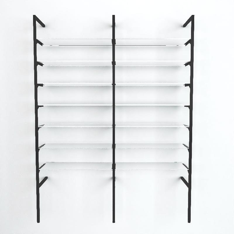 Élément suivant Queen Vogue noir 7 tablettes verre L90xH240cm_1