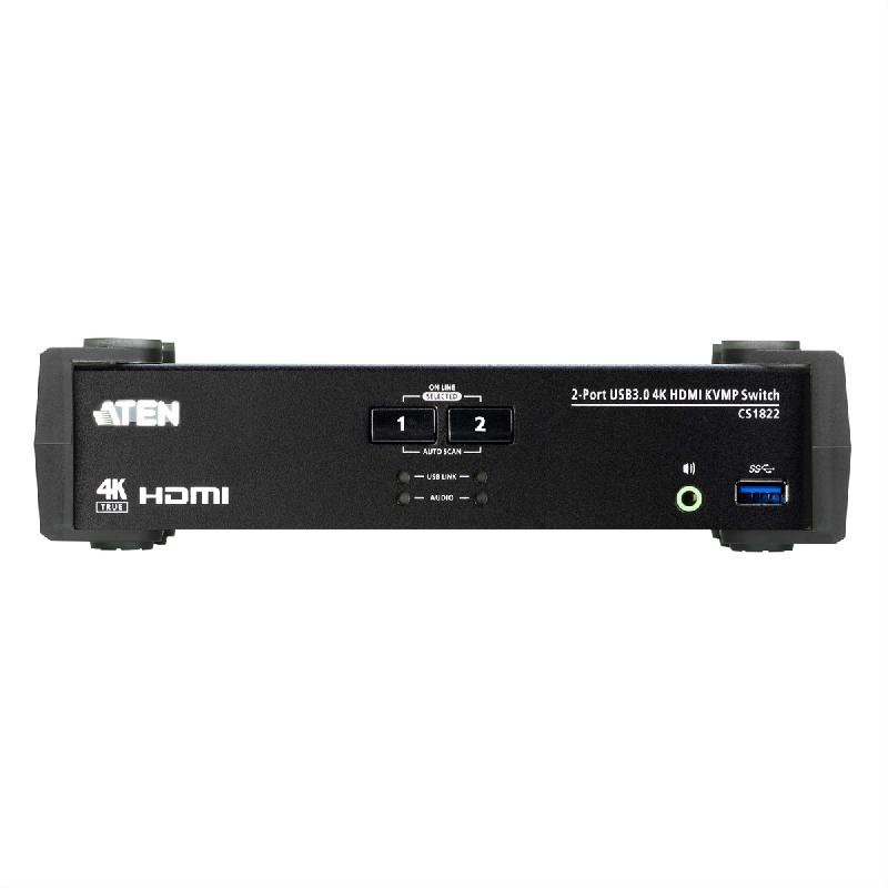 Aten cs1822 commutateur kvmp™ hdmi 4k 2 ports usb 3.0_1