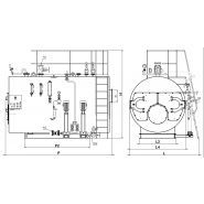 GX 15 bar - Générateur de vapeur haute pression à trois parcours de fumée - Ici Caldaie_1