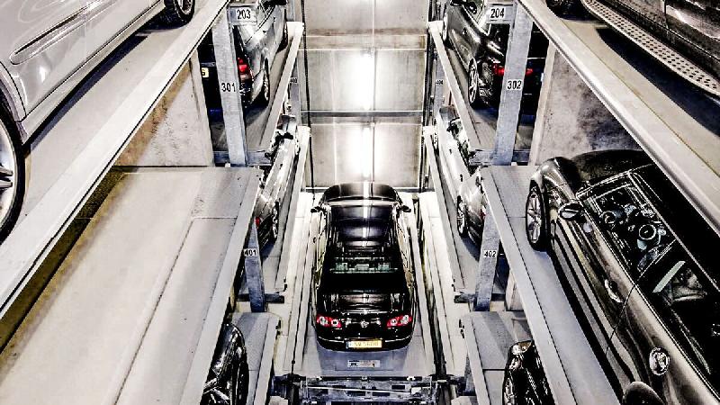 Parking Automatique avec Convoyeur Vertical et Casiers de Rangement - Parksafe 582_1