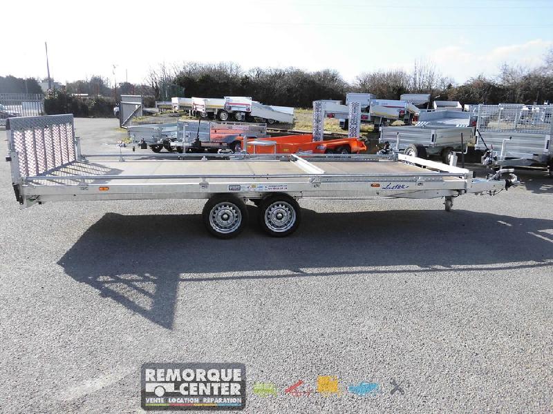 Remorque plateau roues dessous LIDER - PTAC : 3500 kg - 2 essieux freinés - 506 x 215 cm - Reference - MP 255 133 750 1_1