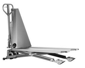 506101900 - Transpalette haute levée 100 % inox 304, fourches 1200 mm, roues nylon, 1000 kg - Whiptruck_1