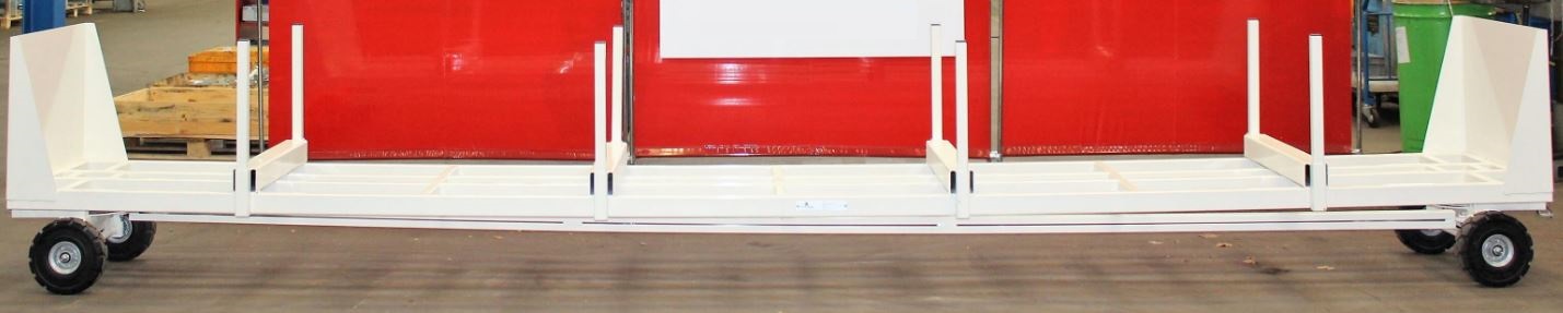 Base roulante 6m tractable idéale pour le transporte des bottes de tubes en longueur de 6m dans le secteur de l'industrie, logistique et automobile_1