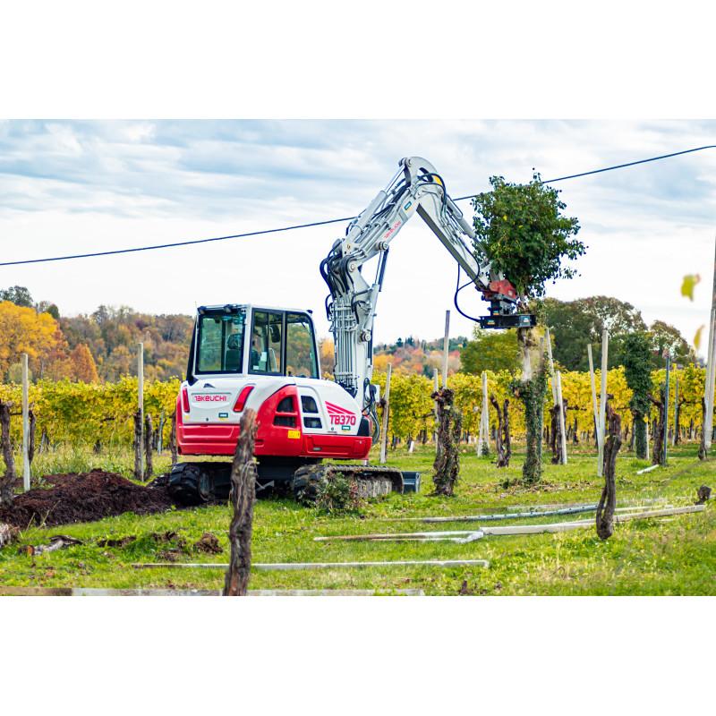 Enfonce piquet déracineur compacte, polyvalent pour agriculture, forestière et bâtiment_1