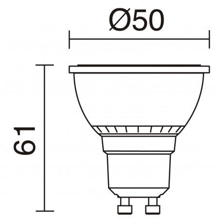 Lampe LED PRO GU10 - Ampoule LED 4,50W 4000K blanc - Usage intérieur et extérieur_1