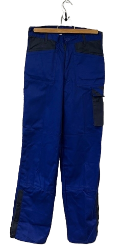 PANTALON de travail TECH poche cote coton/pol bleu roi/marine_1