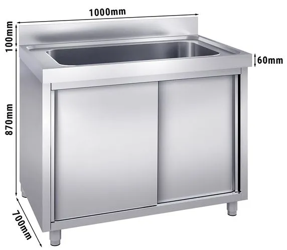 Plonge batterie 100x70cm sur meuble_1