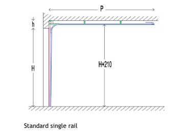 Porte sectionnelle industrielle en acier de 40 mm. d'épaisseur, équipées de ressorts robustes qui facilitent les ouvertures manuelles ou motorisées - GLG_1