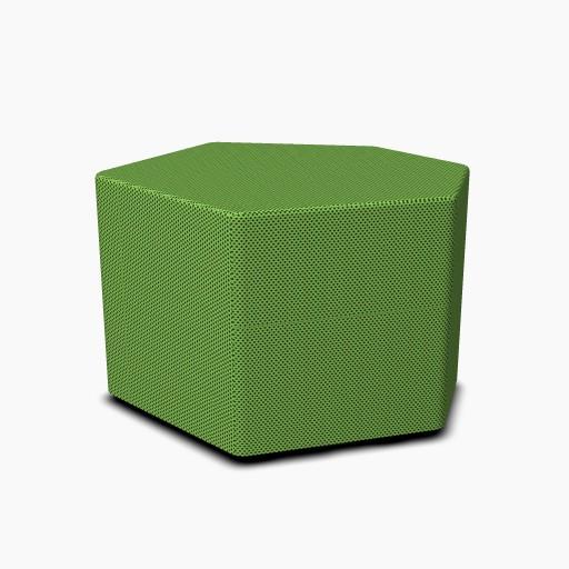 Poufs d'accueil finition tissu - MDD - Vert Medley, Bas_1