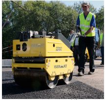 Rouleau duplex 65 cm, utilisé pour le compactage d'enrobés ou de sous couches : sable, gravier... - disponible en location_1