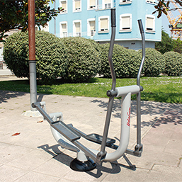 Ski de fond - Agrès fitness en acier poudré - Mobilité musculaire et cardio_1