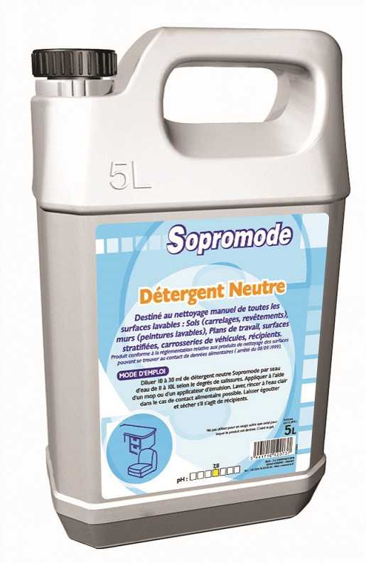 Sopromode 2d detergent surodorant neutre non moussant sols sans parfum bidon de 5l_1