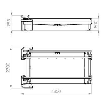 Train de stockage de piles - Machine pour palettes Platon - Poids 1279 kg - Dimensions et capacités optimales_1