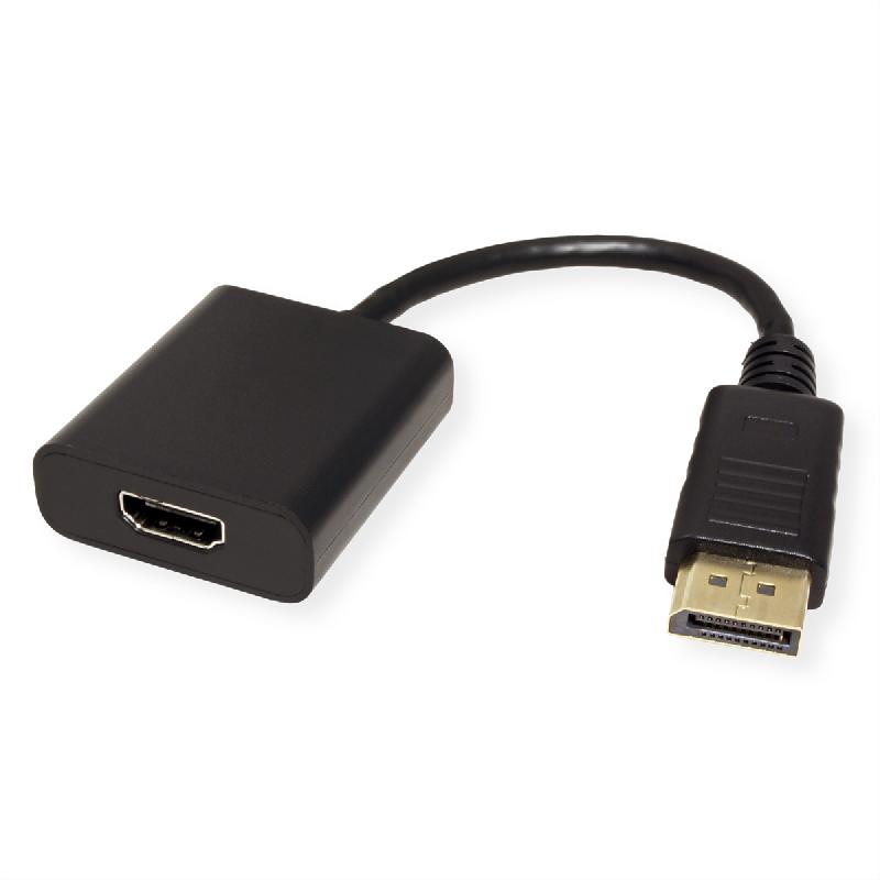 Value câble adaptateur displayport - hdmi, v1.2, hdr 10, dp m-hdmi f_1