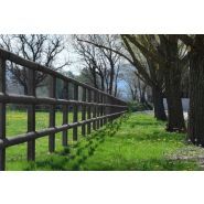 Clôture bois Normandie pour chevaux - Horse Stop - 4 demi-lices, 1m70 - Ref. BT250-4 - Sécurité optimale pour chevaux sportifs_1