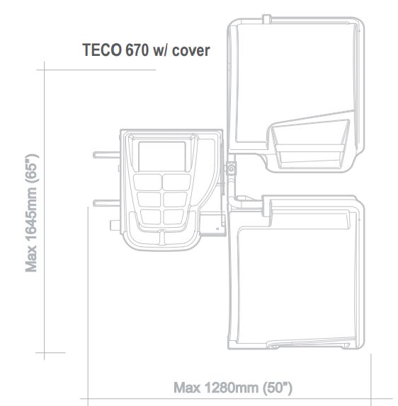 Équilibreuse électronique TECO 670 - roues voiture, fourgon et moto - diamètre jante jusqu'à 28''_1