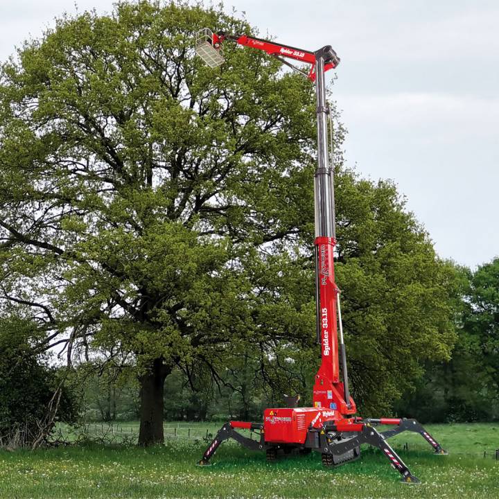 Nacelle araignée sur chenille fiable compacte et facile à manoeuvrer sans opérateur avec une hauteur de travail de 32.40m - spider 33.15/300_1