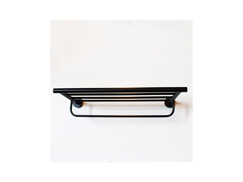 Porte-serviettes de bain 50 cm - Série Serena - Noir élégant - Laiton_1
