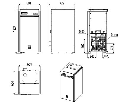 Selecta - Chaudière à granulés compacte - Puissance 15.75 à 34.10 kW - Haut rendement et modulation large_1