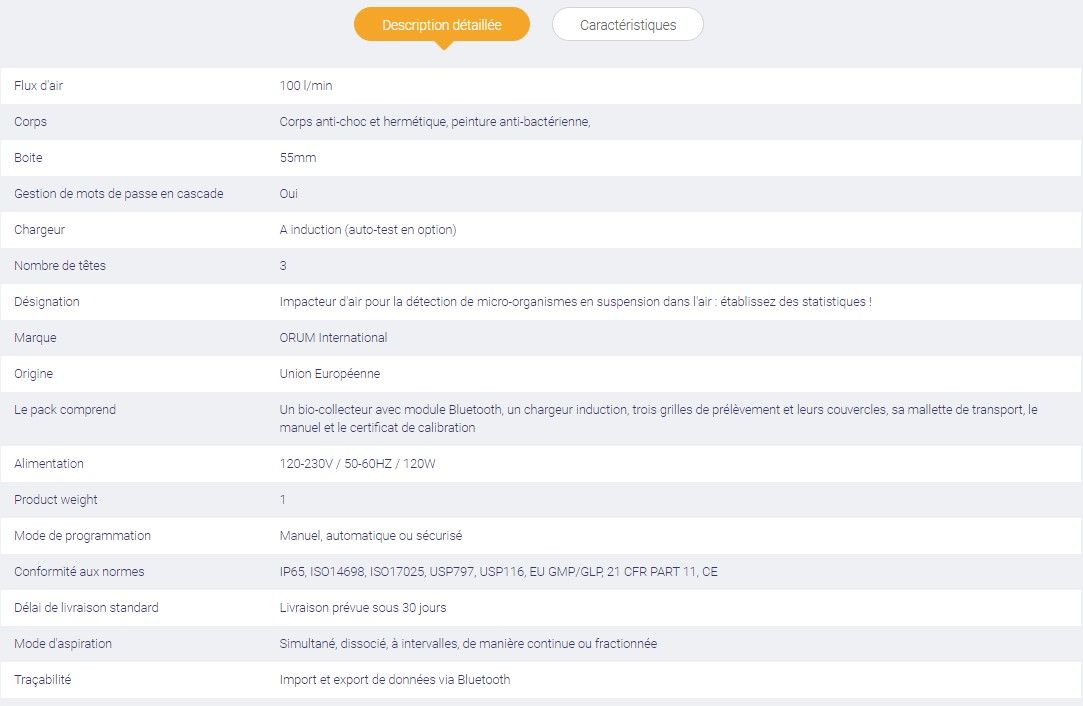 Bclo1112 - Biocollecteur d’air léger et ergonomique - Alliance Bio Expertise - Boites 55mm - Impacteur 100 l/min_1