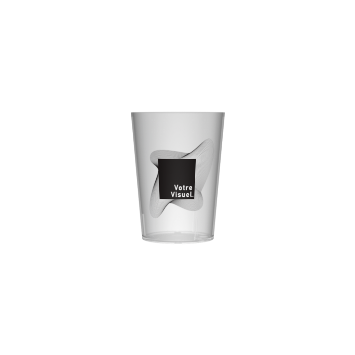Gobelet personnalisé - Translucide - 10cl - Impression sérigraphie 1 couleur_1
