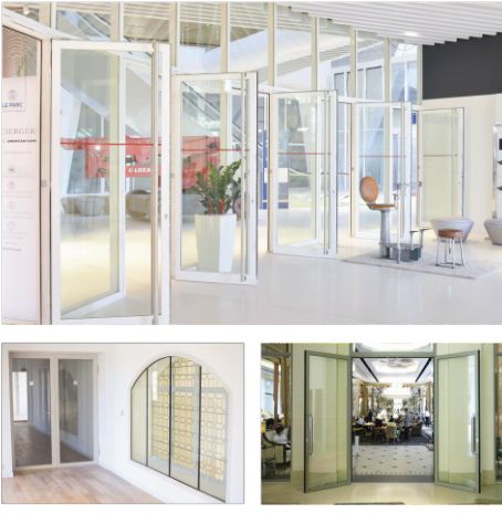 Porte à battement coupe-feu - Conforme aux normes de protection incendie - Sens du feu Recto/Verso_1