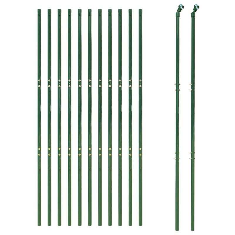 Vidaxl clôture en mailles de chaîne vert 2,2x25 m 153919_1