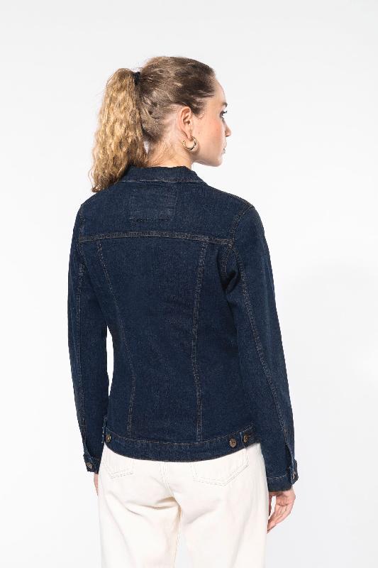 Blouson denim non doublé femme - Réf: K6137 - Kariban - 99% coton denim, aspect vieilli unique_1