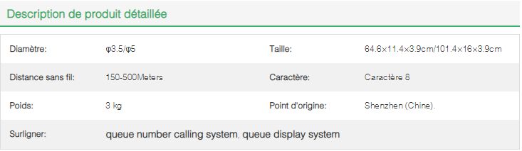 Ld02d - Afficheur file d'attente sans fil Juumei - Distance de signal 150 à 500 mètres - Affichage LED 8 caractères_1