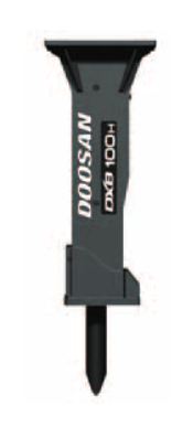 Marteau hydraulique DXB100H - Brise-roche pour pelles de 10T à 17T - 940 kg, 2350 J_1