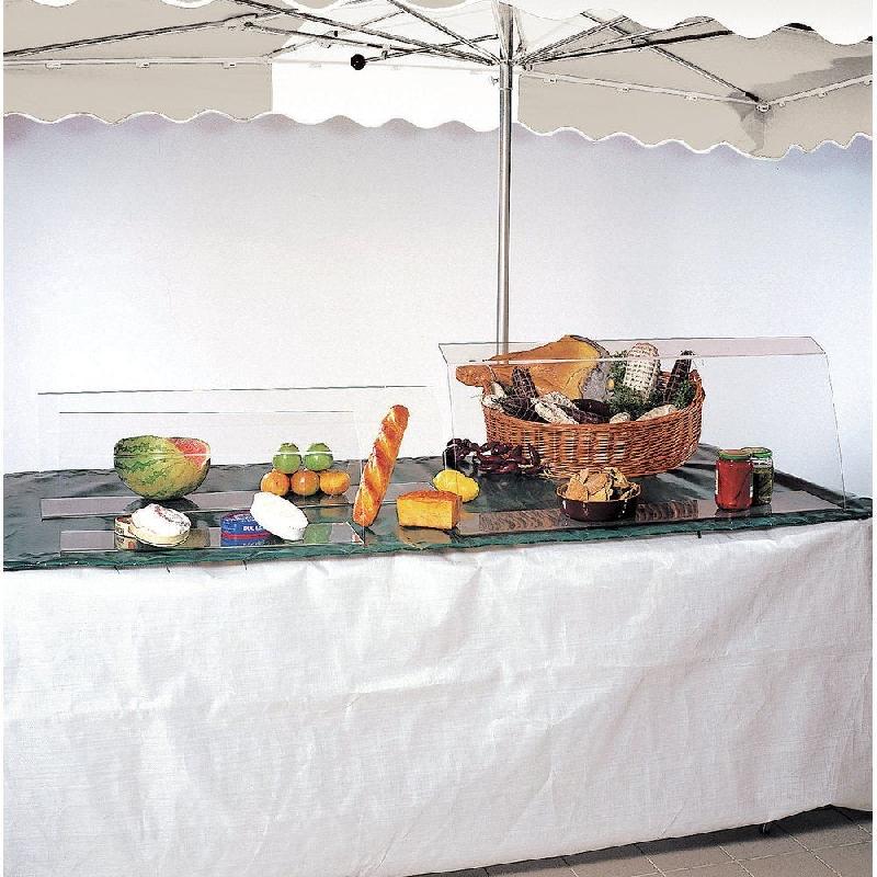 Vitrine de protection - L65xP18,5xH28cm - PET 4mm - Transparent - Apte au contact alimentaire_1