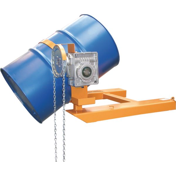 Basculeur de fûts métalliques AG_FD - 360 kg - Rotation 360° ou 180° - Pour chariots élévateurs et grues_1