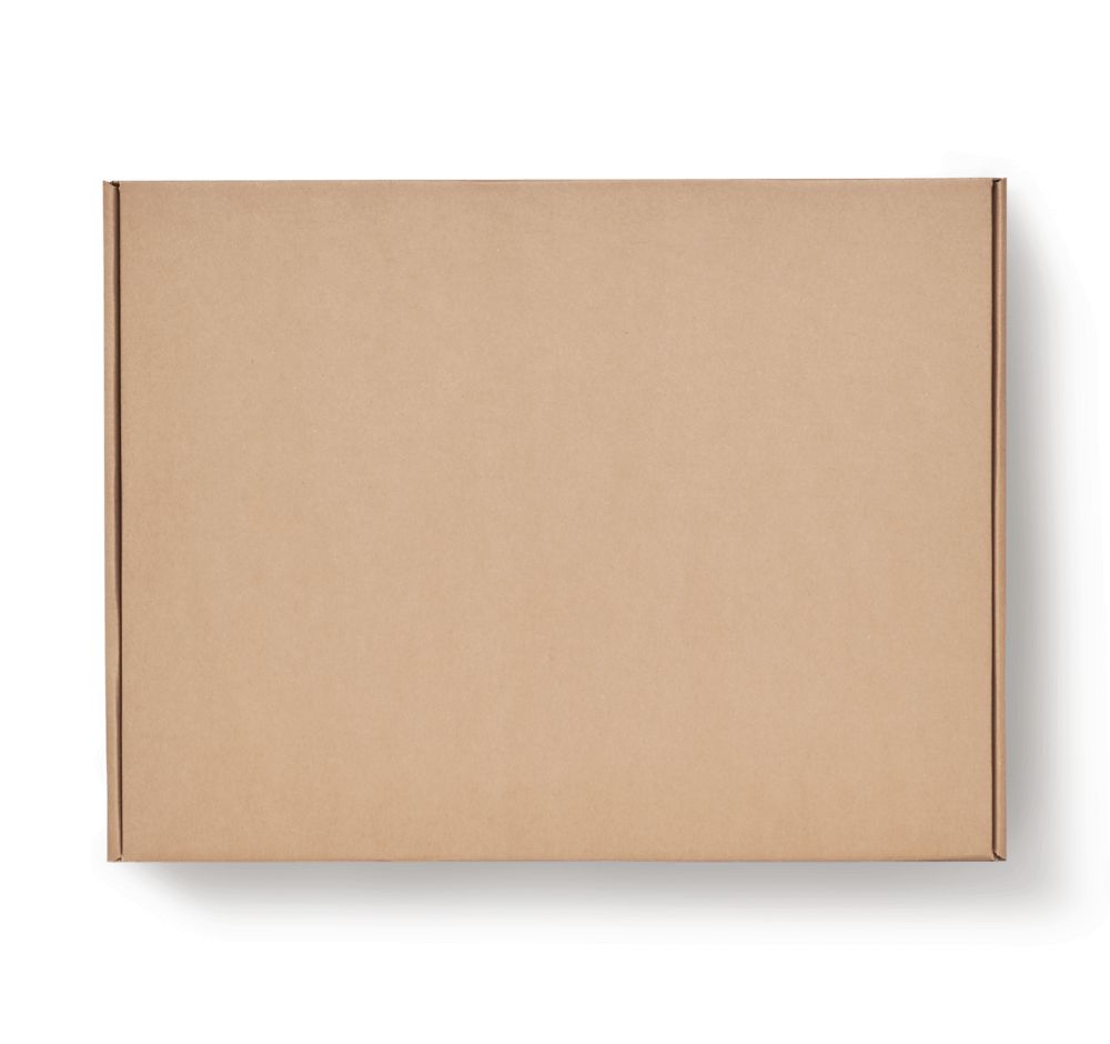 Boîte postale en carton sans impression - Packhelp SA - 37 x 29 x 7 cm - 3 couches de carton ondulé avec bandes adhésives_1