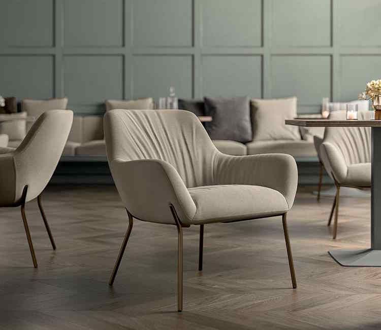 CITY-DECO - Chauffeuse polyvalente home-office avec style vintage et piètement métal ou bois_1