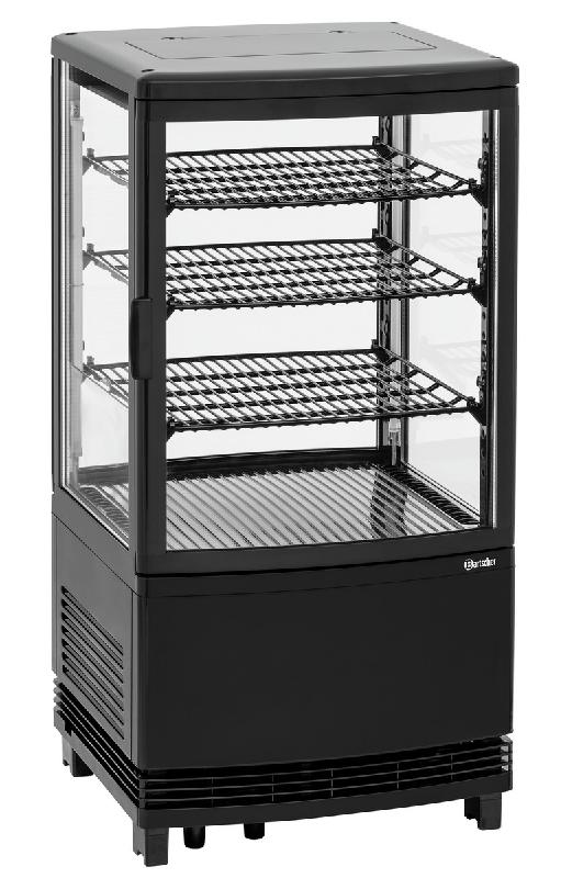Mini-vitrine réfrigérée 64L2T noire 700358GV1 Bartscher_1