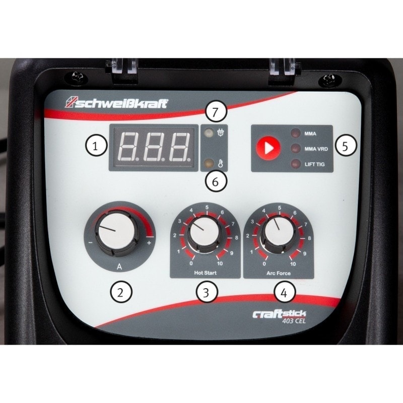 Poste à souder professionnel Schweißkraft CRAFT-STICK 403 CEL - 400V - Technologie Inverter et électrodes cellulose_1