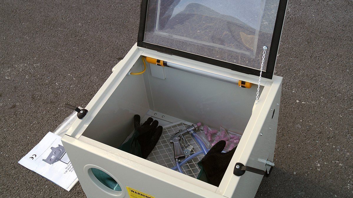 Sableuse atelier petit modèle - Ro-K-SAB - 90L, éclairage intérieur, garantie 5 ans_1