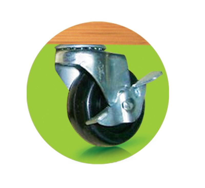 Support à roulettes en bois carré - Flora Roll Lasure - 40 x 40 cm_1