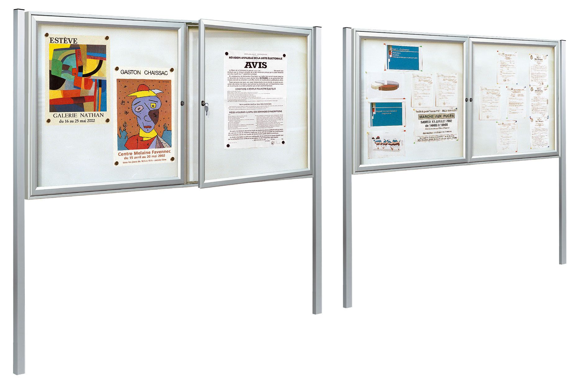 Vitrine intérieure - large gamme pour entreprises - différentes formes et conceptions_1