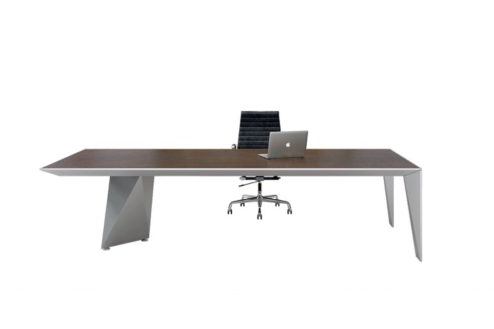Eracle - Bureaux de direction Alea avec pieds en aluminium et plateaux personnalisables_1
