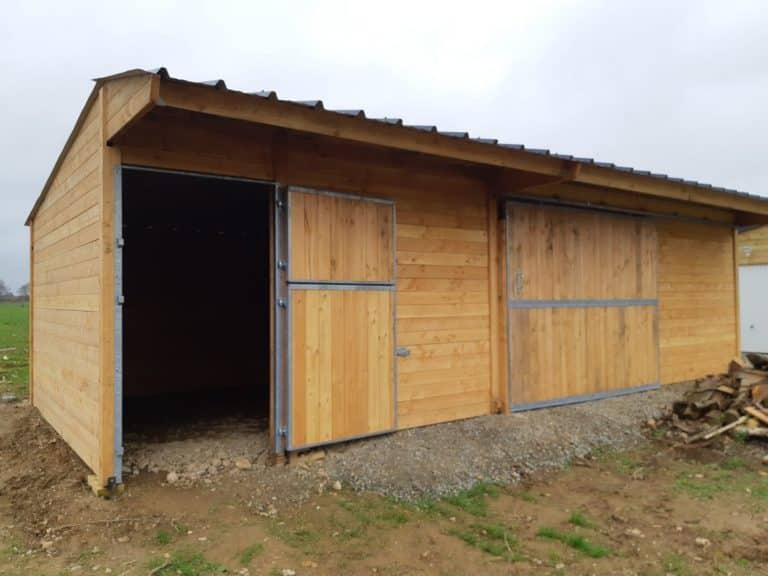 Module box et abri avec retour - BOX034 - 100% bois français, épaisseur 48mm_1