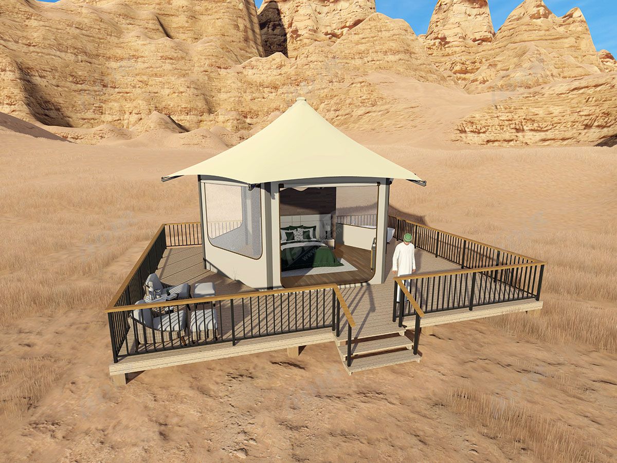 Tentes safari glamping - bdir - zone de pont : 85 mètres carrés_1